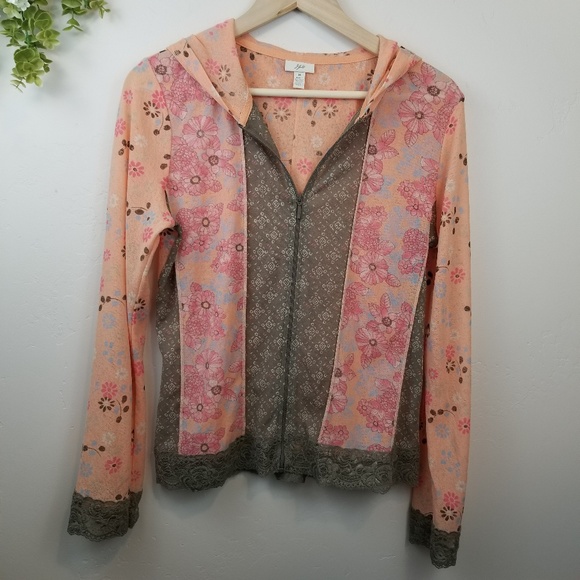 J. Jill Tops - J. Jill • Thin Hooded Zip Up